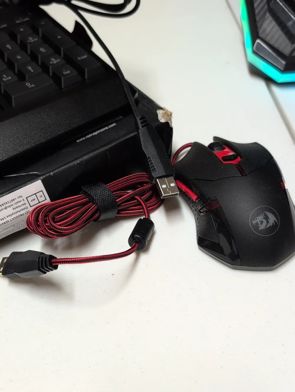 2-InRedragon RGB Gaming Wired  Keyboard & Mouse Combo in Black